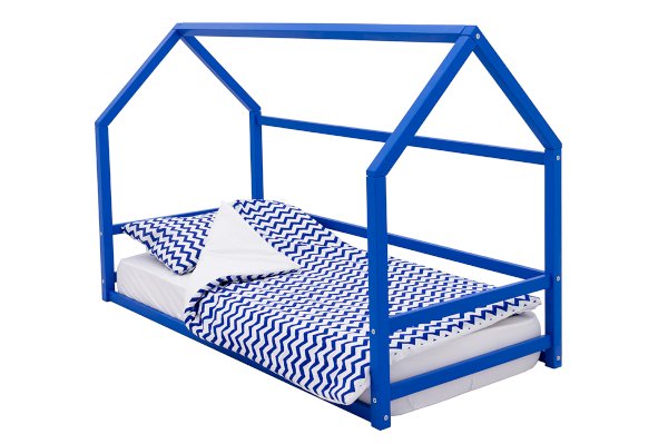 Детская кровать-домик Монтессори Svogen цвет синий (Бельмарко)