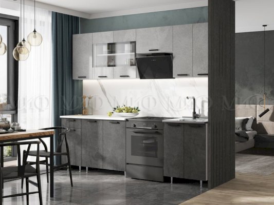 Кухонный гарнитур Рио New 2,4 м (Миф)